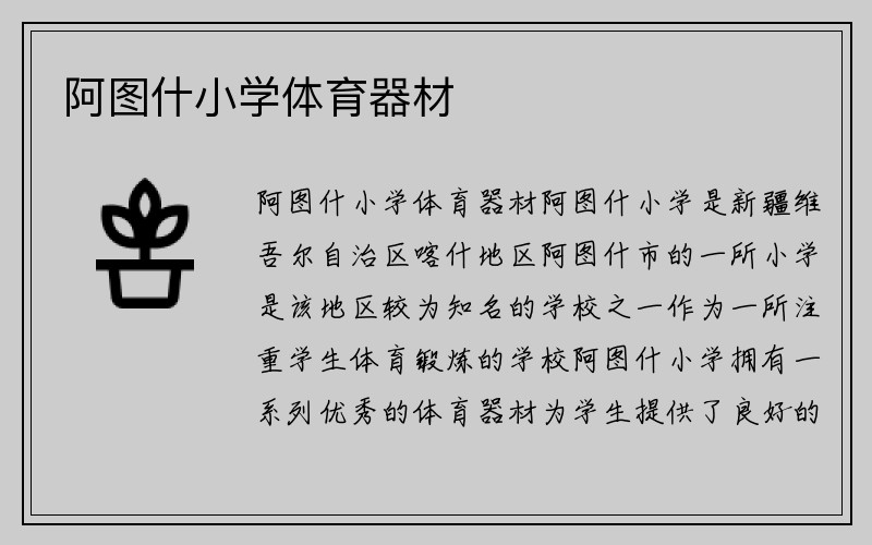 阿图什小学体育器材